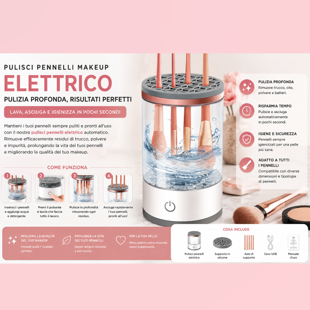 Cleaner per Pennelli Makeup Professionale